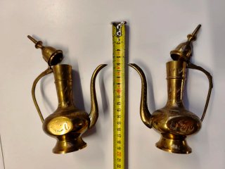 2 Teteras Dallah Latón Vintage Estilo Árabe