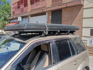 Tienda cama de techo para baca coche camping
