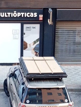 Tienda cama de techo para baca coche camping