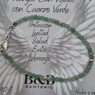 Pulsera San Rafael Plata 925 Aventurina Verde