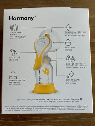 Sacaleches manual Medela Harmony