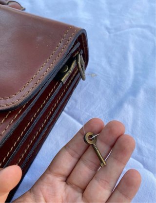 Cartella 24 ore vintage vera pelle marrone