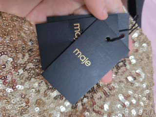 Vestido dorado lentejuelas sin estrenar Talla Únic