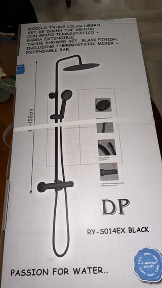 Ducha termostática DP Tahoe Negro
