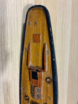 Maqueta velero clásico madera