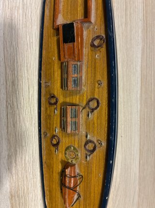 Maqueta velero clásico madera