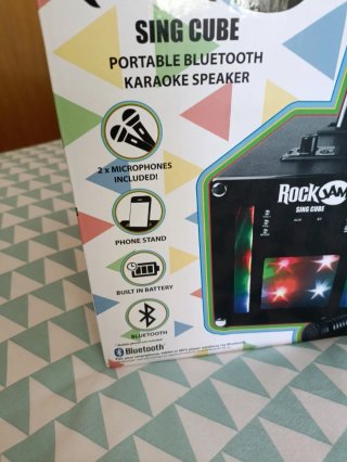 Rock Jam Sing Cube Karaoke Bluetooth