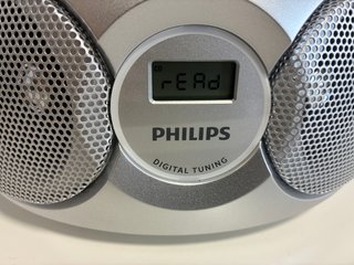 Radio CD Portátil Philips Plata/Blanco