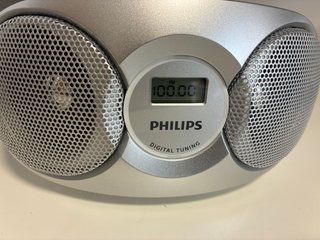 Radio CD Portátil Philips Plata/Blanco