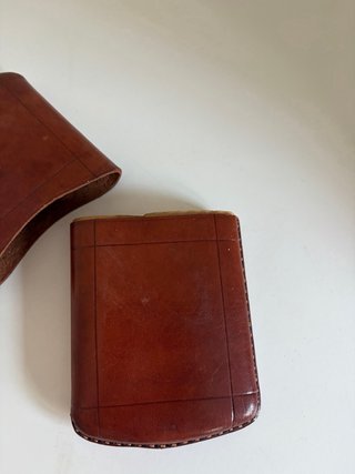 Funda de cuero vintage para la picadura