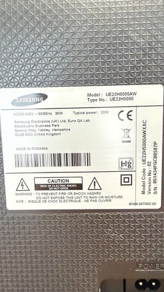 Samsung TV LED 22” Full HD UE22H5000