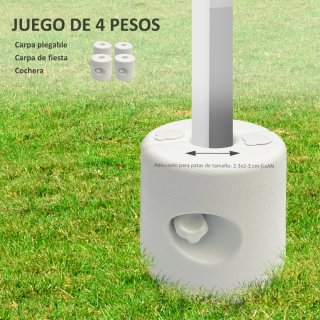 Pack 4 pesos para carpa plegable