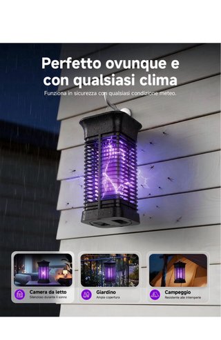Lampada Antizanzare Elettrica UV