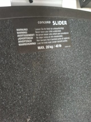 Plataforma Slider Concord para cochecito