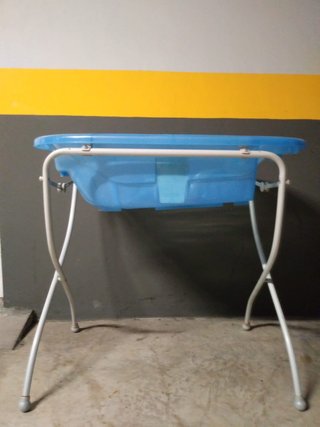 Bañera bebé con patas plegable