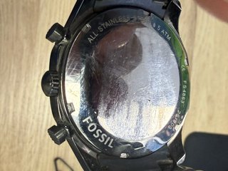Reloj Fossil Foreman Cronógrafo Negro/Plata