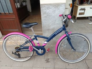 Bicicleta infantil B'TWIN rosa