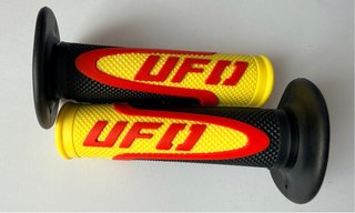 Puños goma manillar UFO Amarillo/Rojo