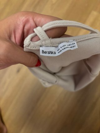 Vestido corto Zara tirantes blanco
