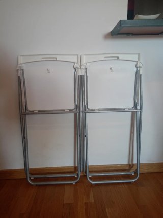 Sillas plegables IKEA blancas
