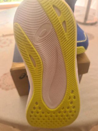 Zapatillas ASICS Running Azul y Amarillo