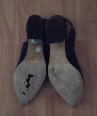 Zapatos tacón mujer azul marino