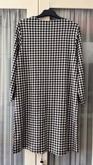 Vestido cuadros manga larga Talla M