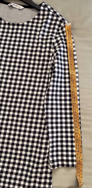 Vestido cuadros manga larga Talla M