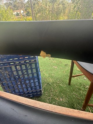 Sillas vintage de madera y cuero