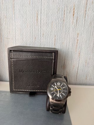 Reloj Massimo Dutti Negro + Caja Original