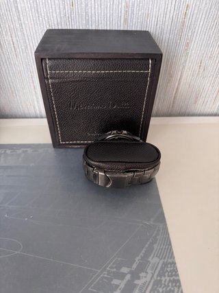 Reloj Massimo Dutti Negro + Caja Original