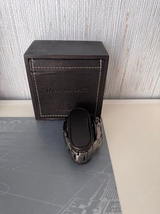 Reloj Massimo Dutti Negro + Caja Original