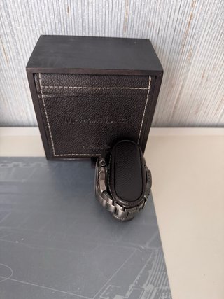 Reloj Massimo Dutti Negro + Caja Original