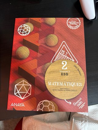 Libro matemáticas 2 eso