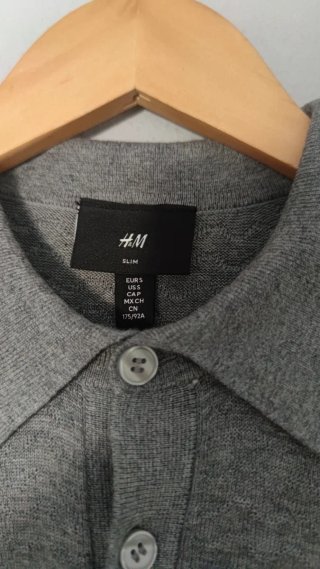 Polo H&M Gris Talla M