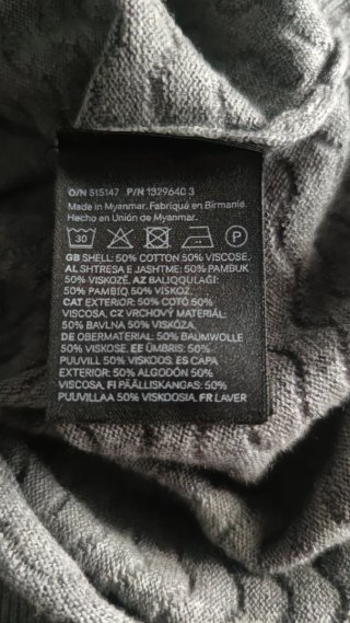 Polo H&M Gris Talla M