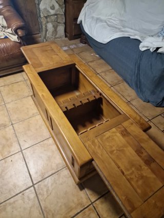 Mesa de centro de roble