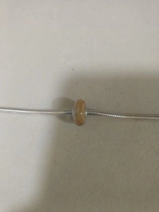 Charm Chamilia Compatible Pandora Marrón Dorado