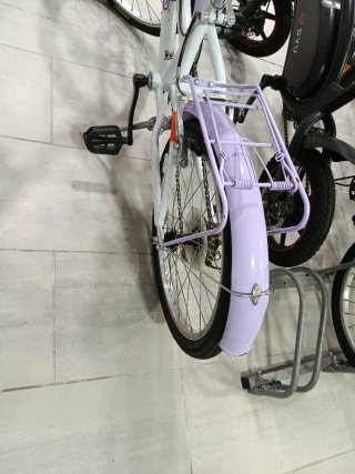 Bicicleta Plegable Niña Morada