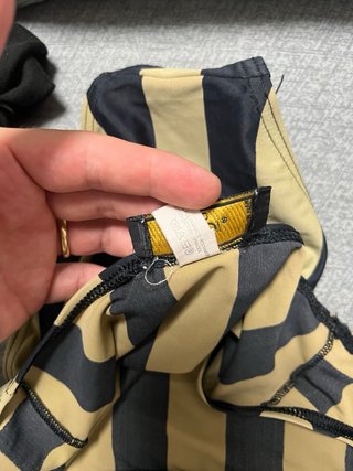 Fendi bikini beige e nero taglia M