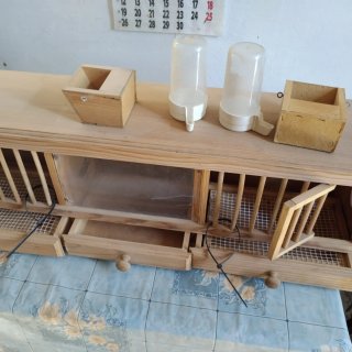 Terrero para perdices de madera
