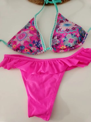 Bikini brasileño estampado floral