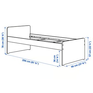 Cama IKEA SLÄKT + Somier + Colchón