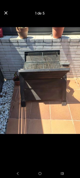 Barbacoa plegable con funda