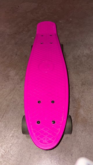 Skate rosa con luces en ruedas