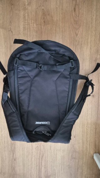 Mochila Course motorista negra y gris