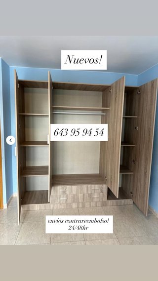 Armario 4 puertas madera nuevos