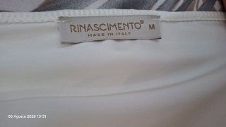 Top pizzo bianco Rinascimento