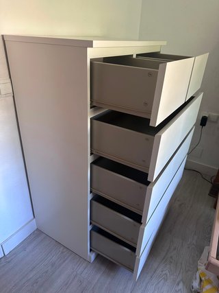 Cómoda IKEA MALM 6 cajones blanca