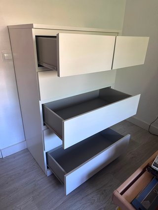 Cómoda IKEA MALM 6 cajones blanca